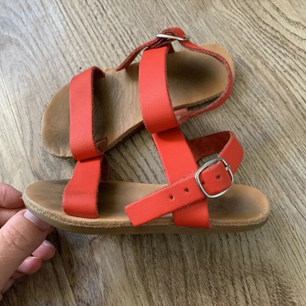 Piper & finn red toddler girl sandals